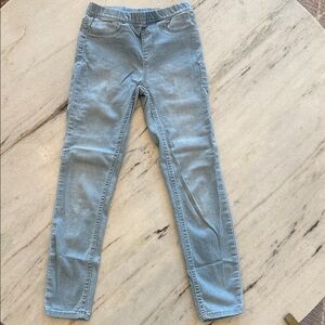 Light Blue Girls Stretch Jeggings